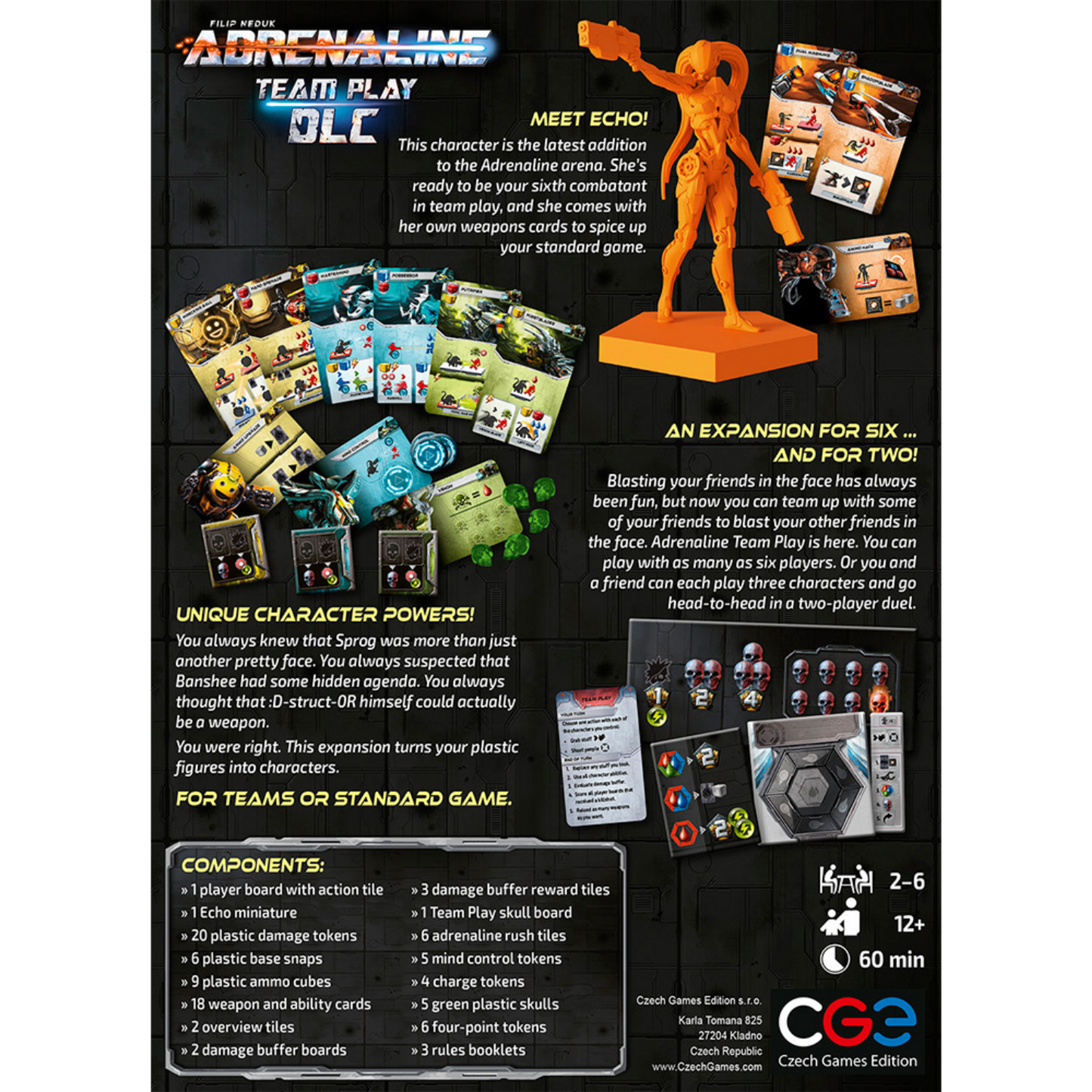 Adrenaline Team Play DLC Strategy Board Game