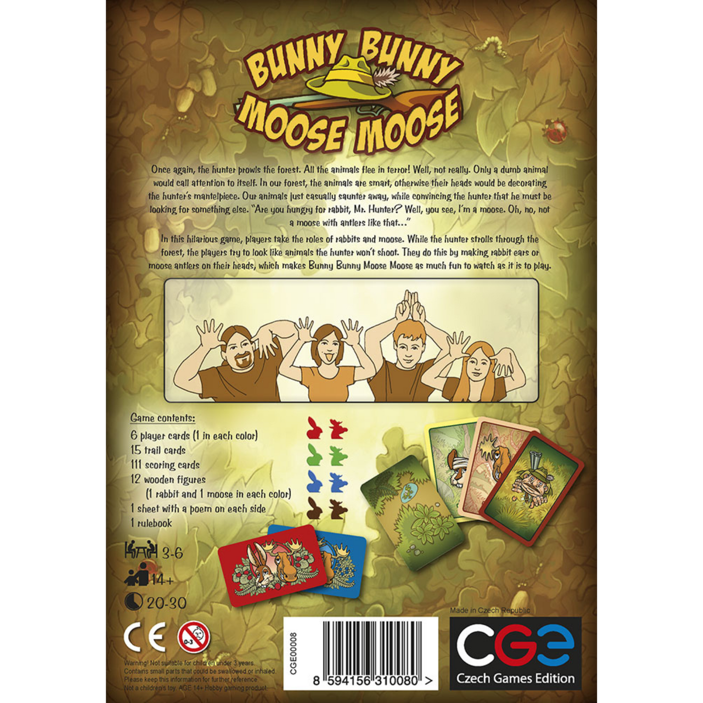 Bunny Bunny Moose Moose Family Board Game