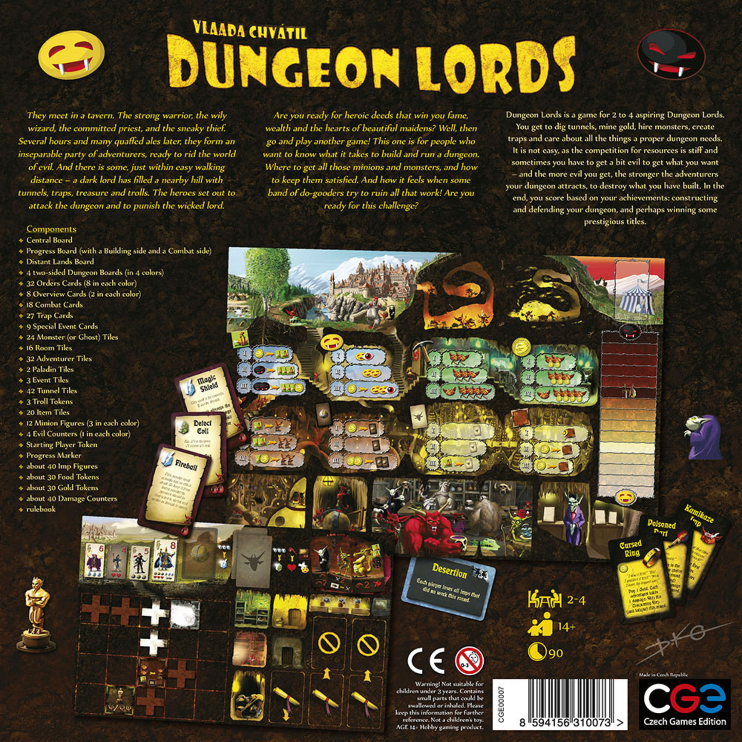 Dungeon Lords Strategy Board Game