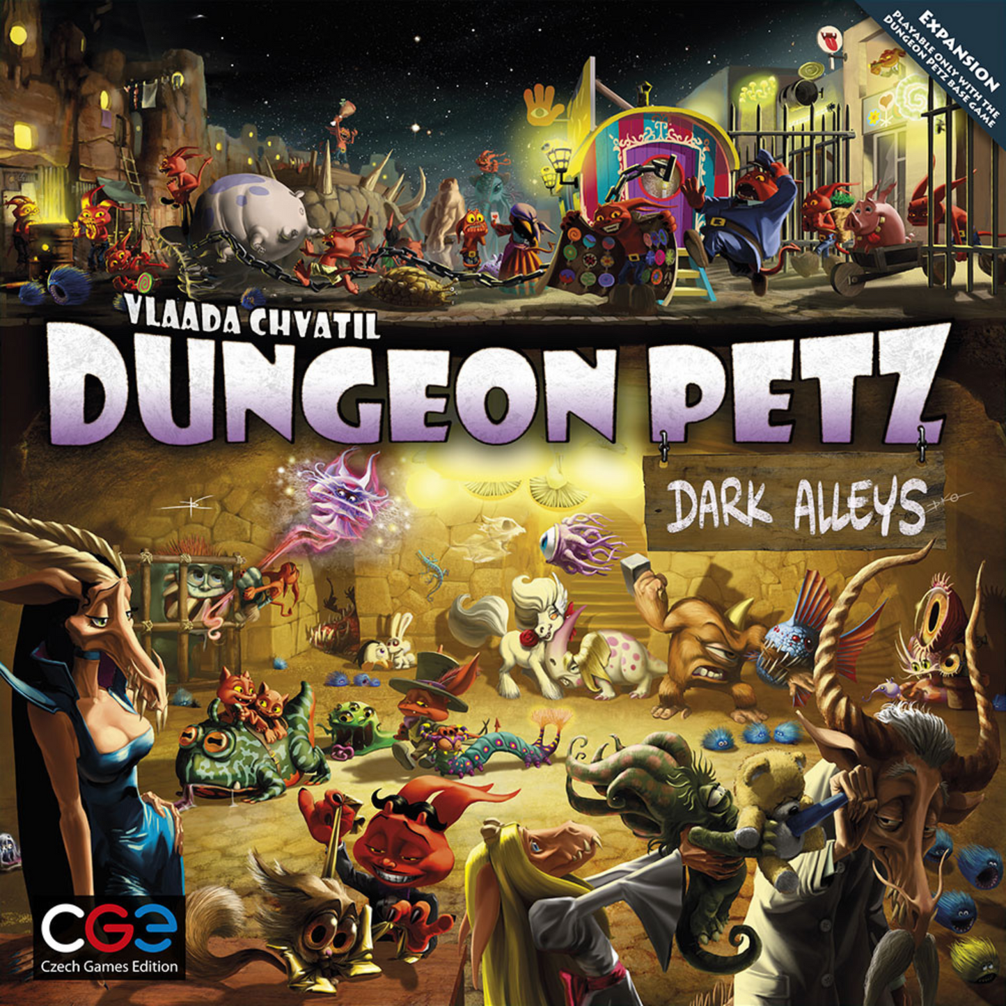 Dungeon Petz Dark Alleys Strategy Board Game