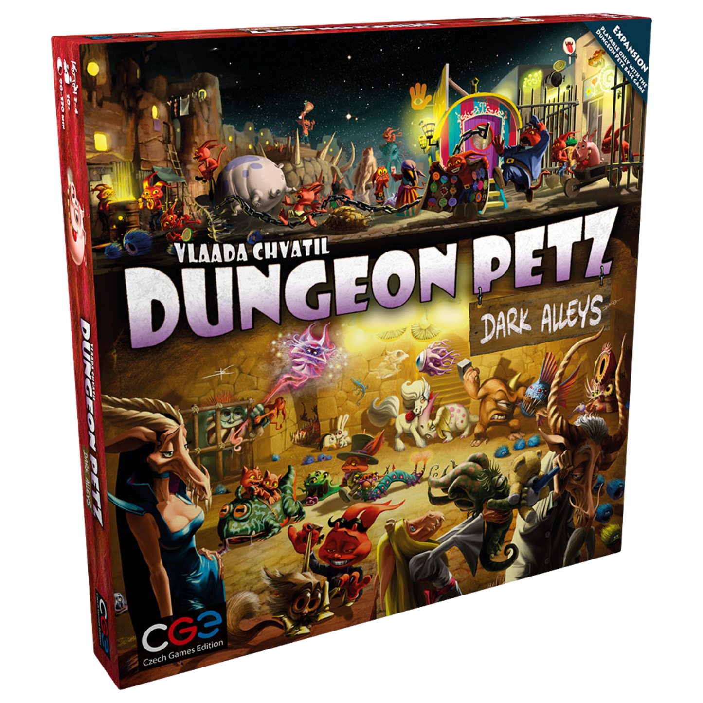 Dungeon Petz Dark Alleys Strategy Board Game