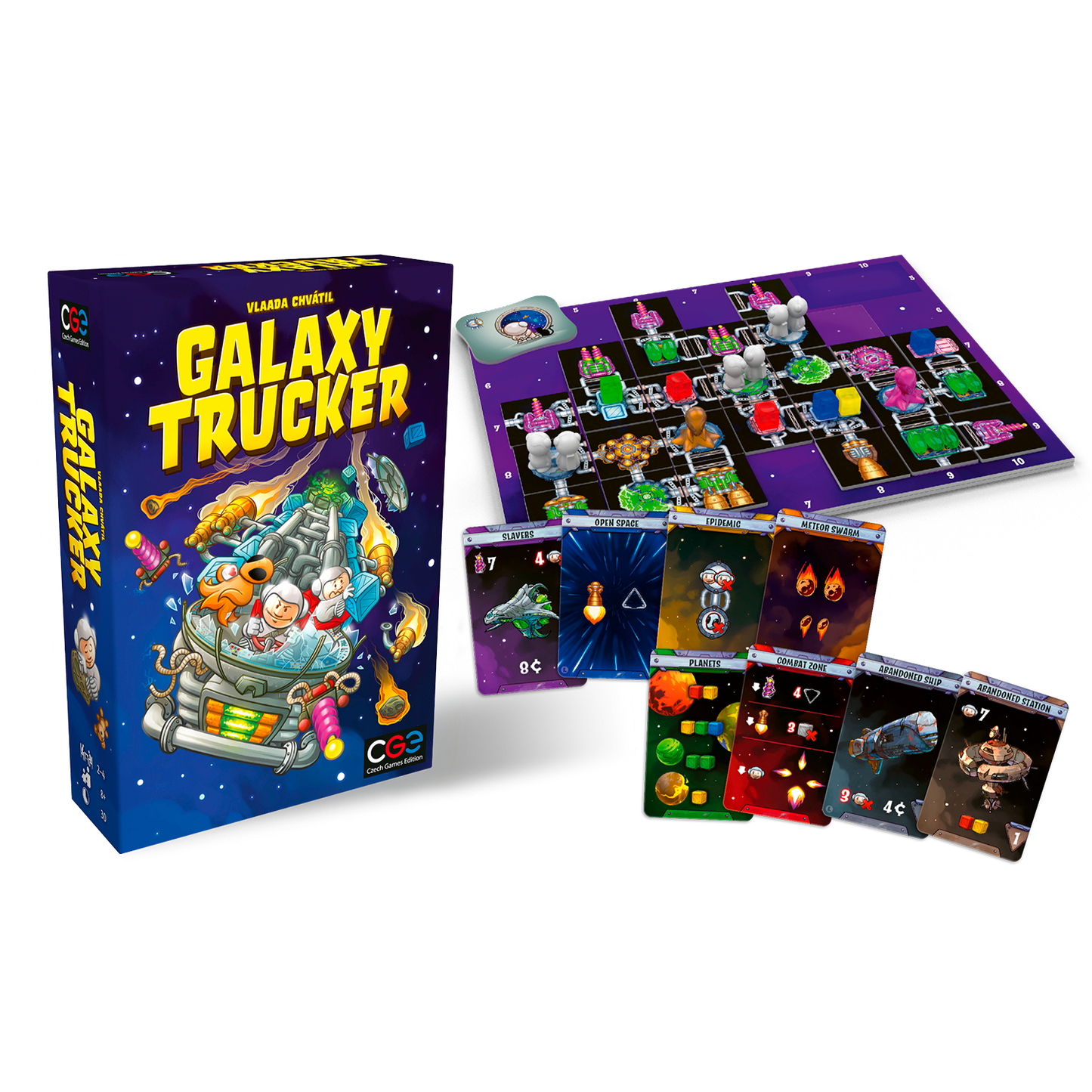 Galaxy Trucker Real-Time Tile Placement Board Game