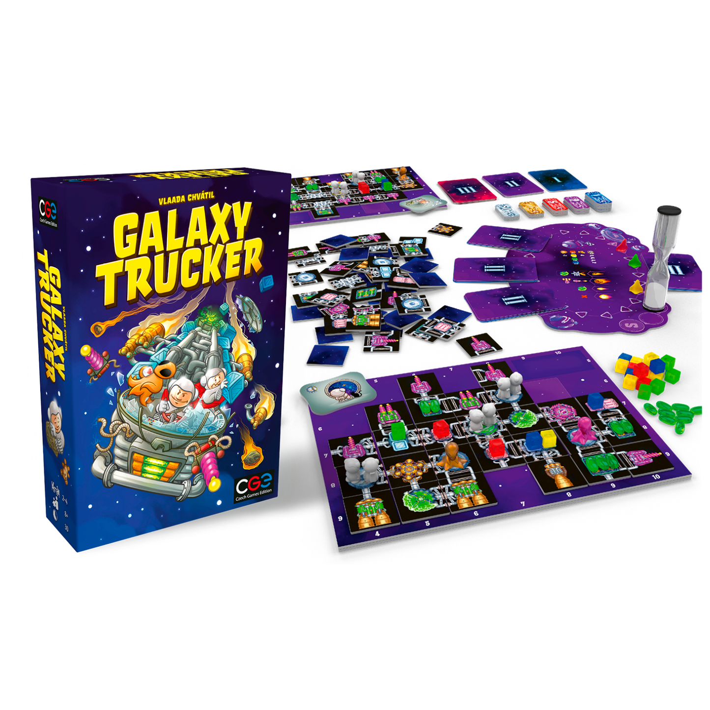 Galaxy Trucker Real-Time Tile Placement Board Game