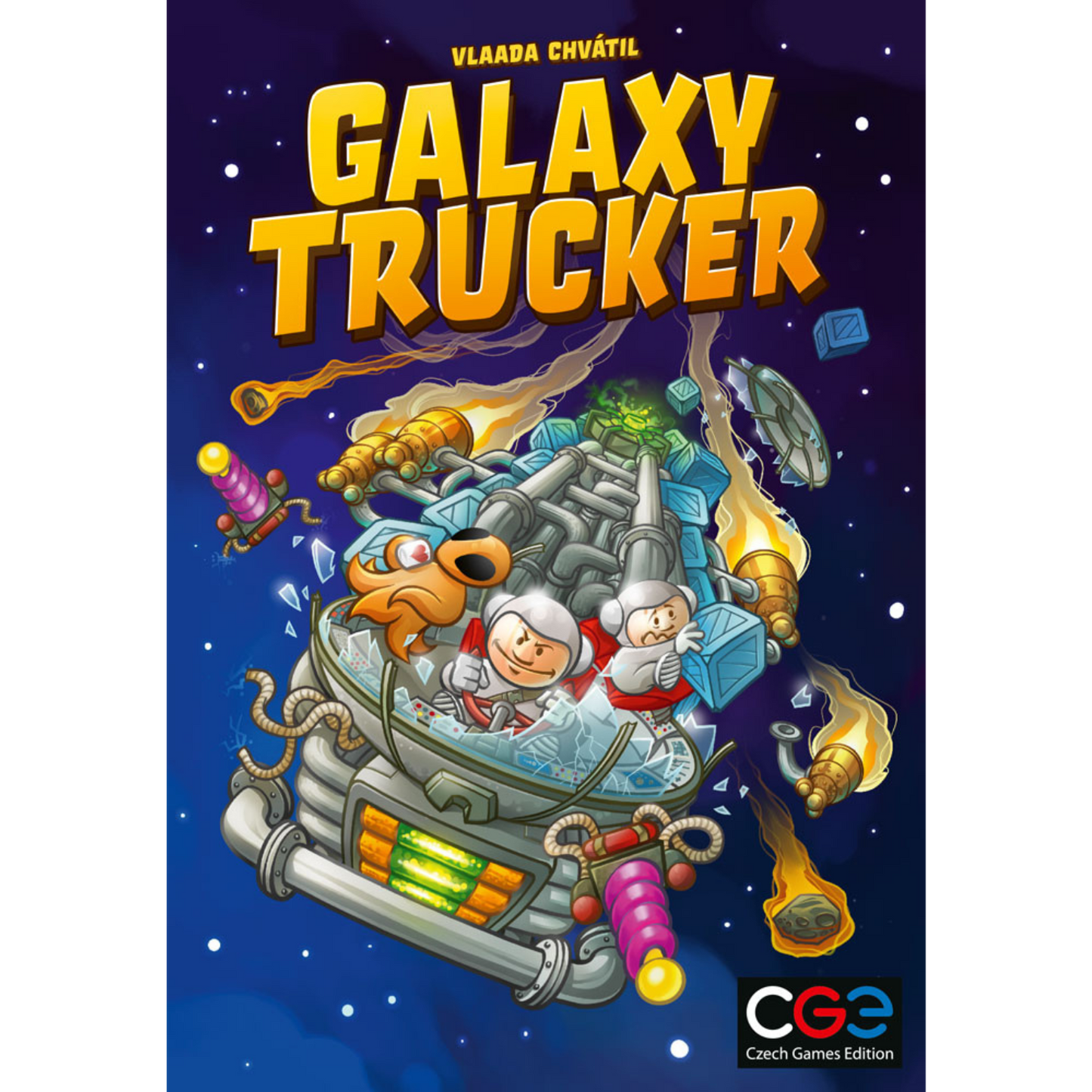 Galaxy Trucker Real-Time Tile Placement Board Game