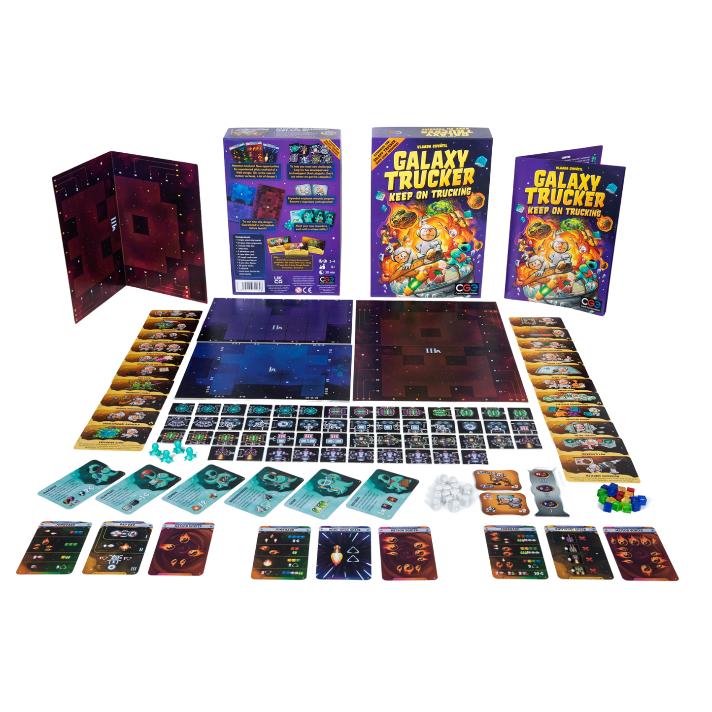 Galaxy Trucker Keep on Trucking Real-Time Tile Placement Board Game