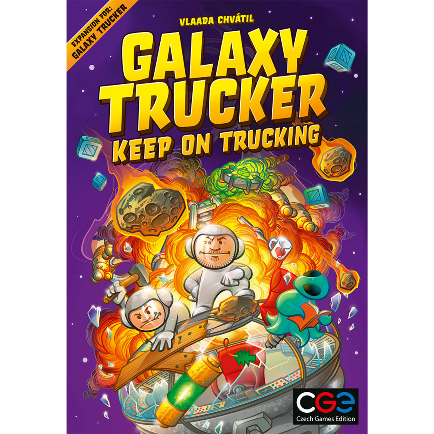 Galaxy Trucker Keep on Trucking Real-Time Tile Placement Board Game