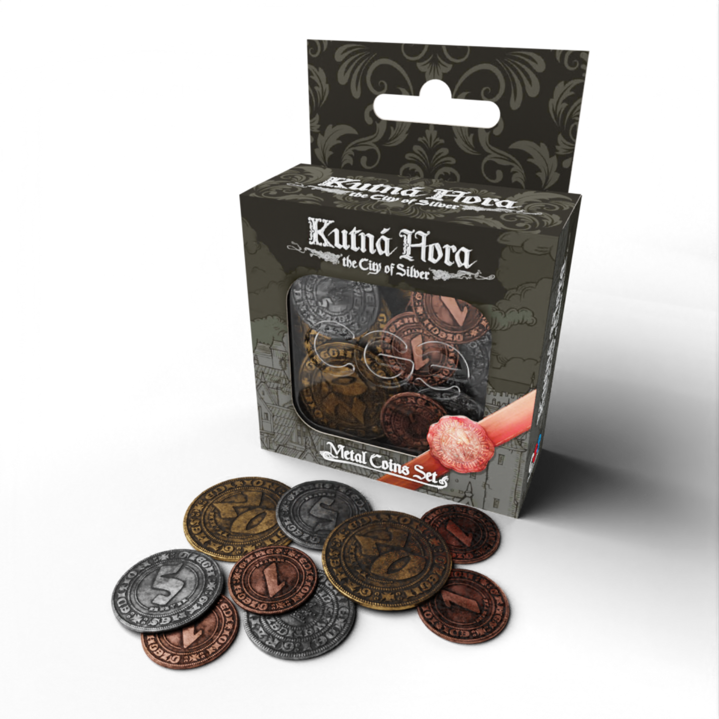Kutna Hora Economic Strategy Board Game Metal Coins