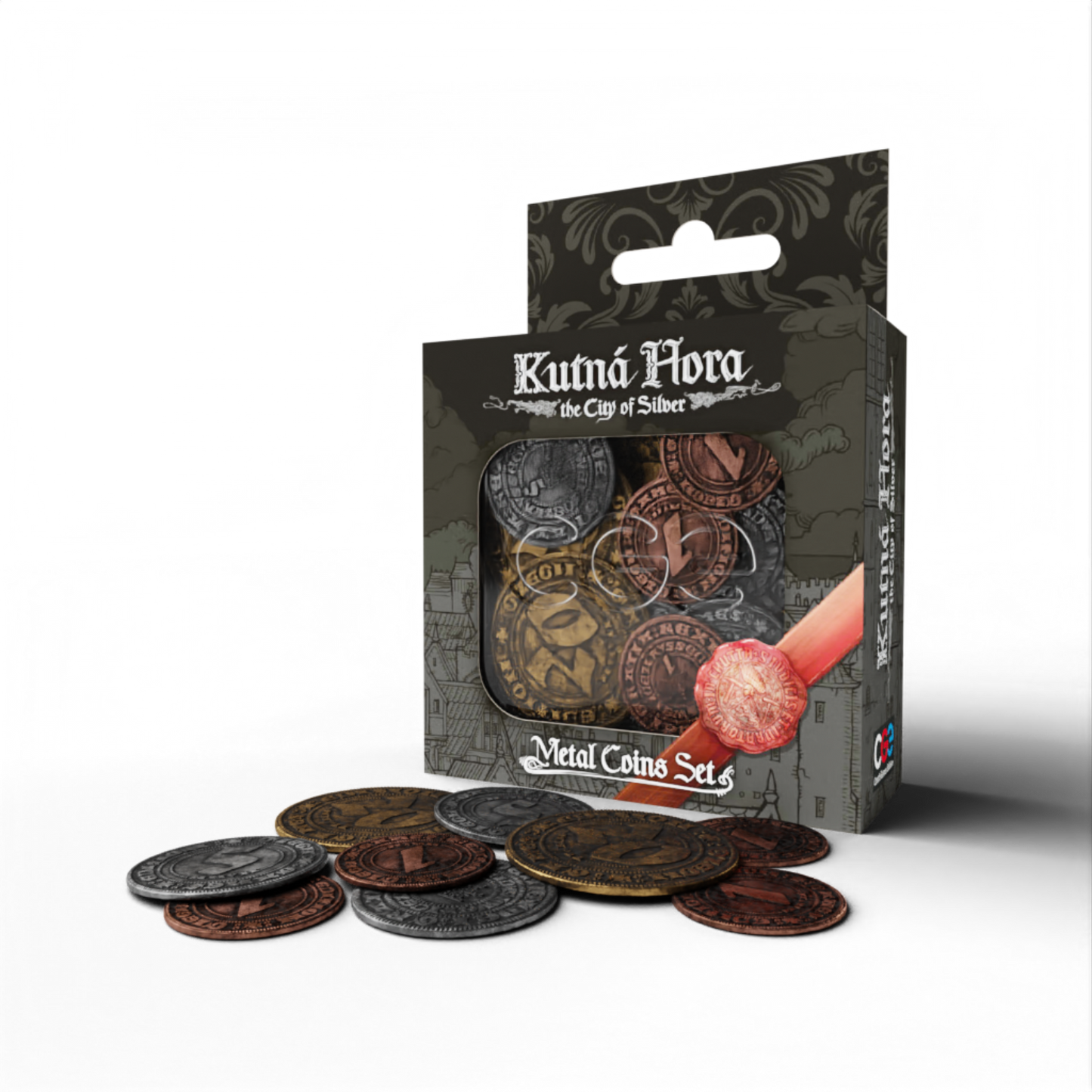 Kutna Hora Economic Strategy Board Game Metal Coins