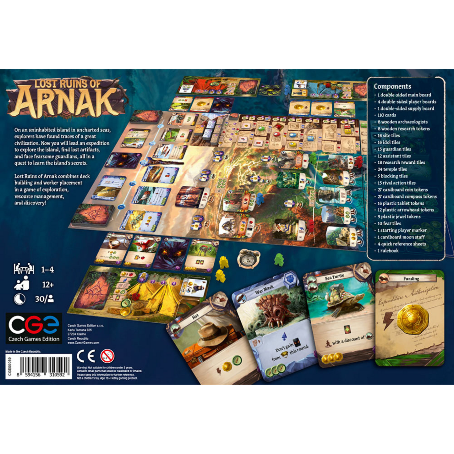 Lost Ruins of Arnak Deck Builder Worker Placement Board Game
