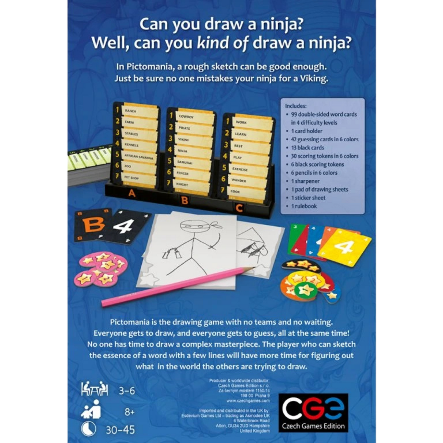 Pictomania Drawing Family Party Board Game