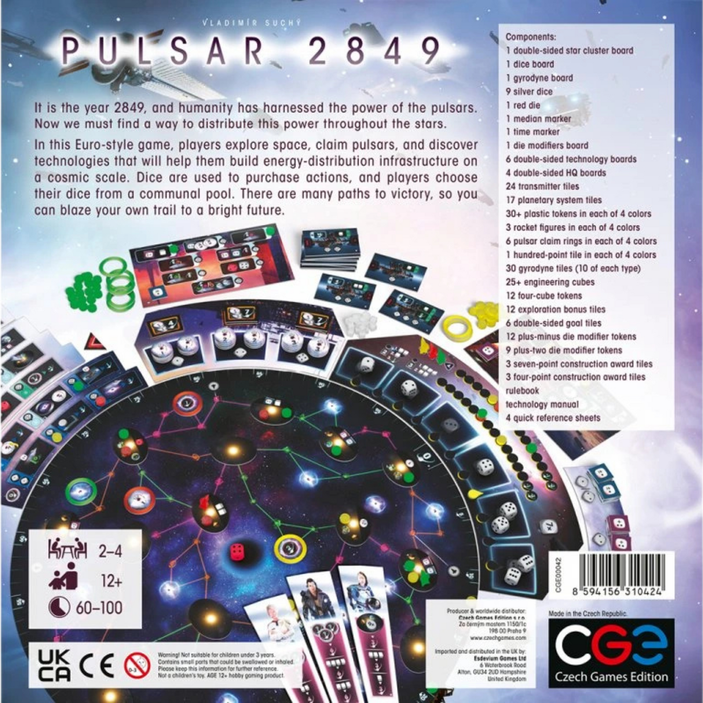 Pulsar 2849 Dice Drafting Strategy Board Game