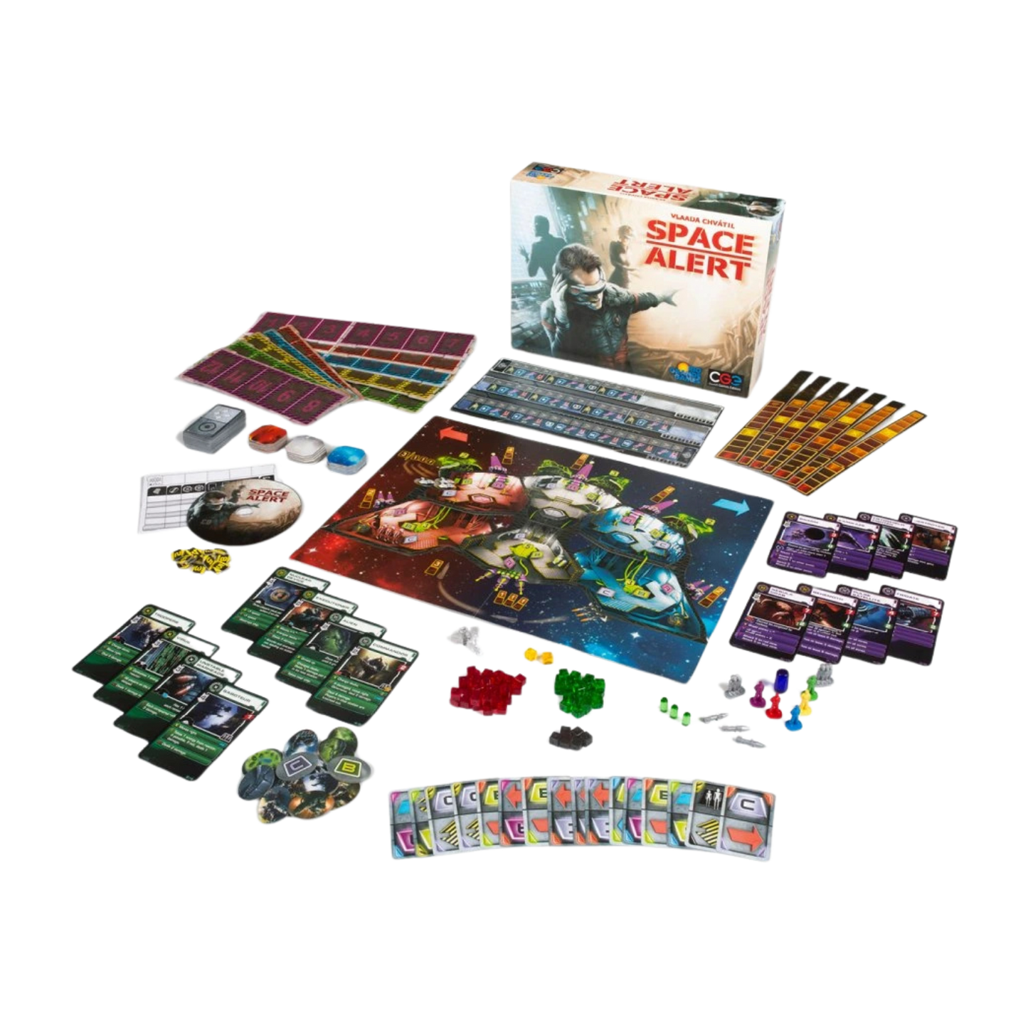 Space Alert Real-Time Strategy Board Game