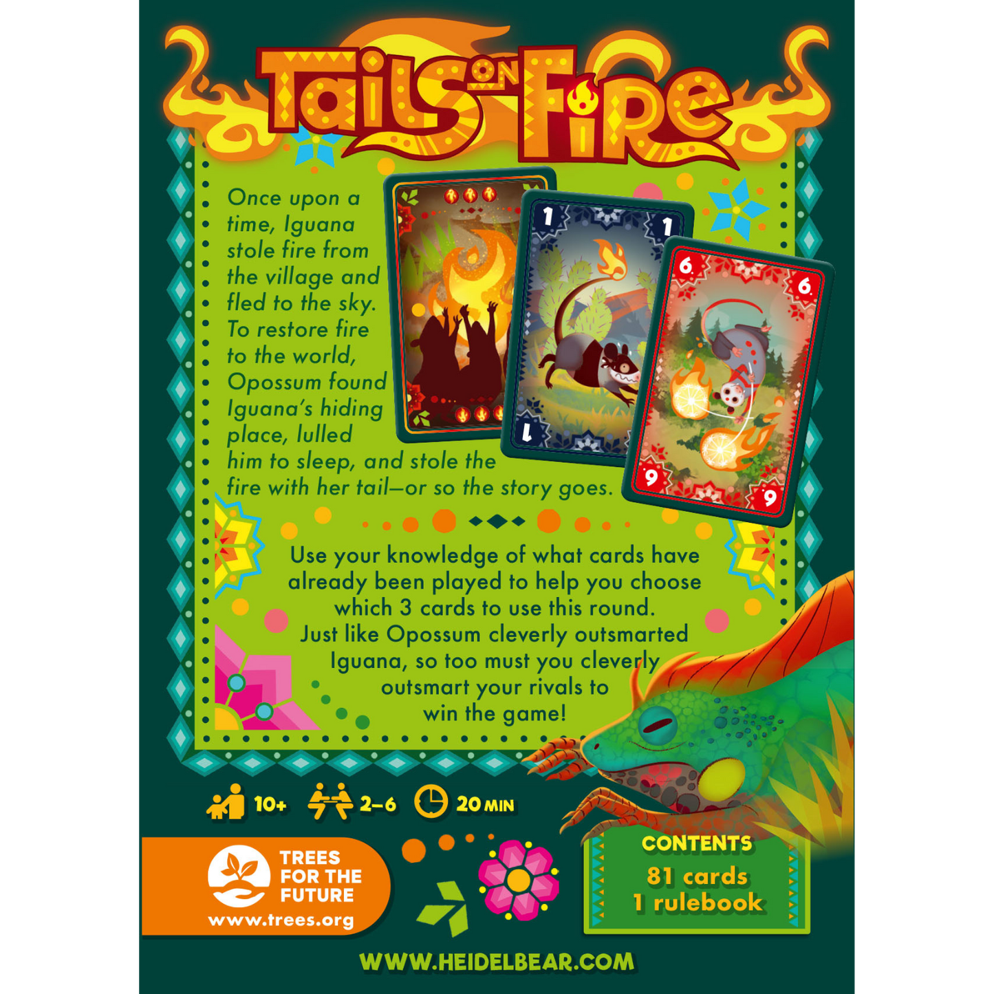 Tails on Fire Family Card Game