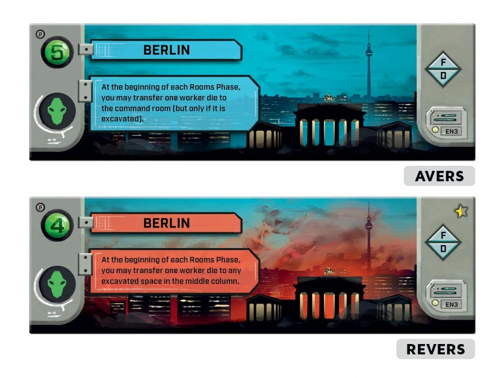 Under Falling Skies Solo Dice Board Game Berlin Promo