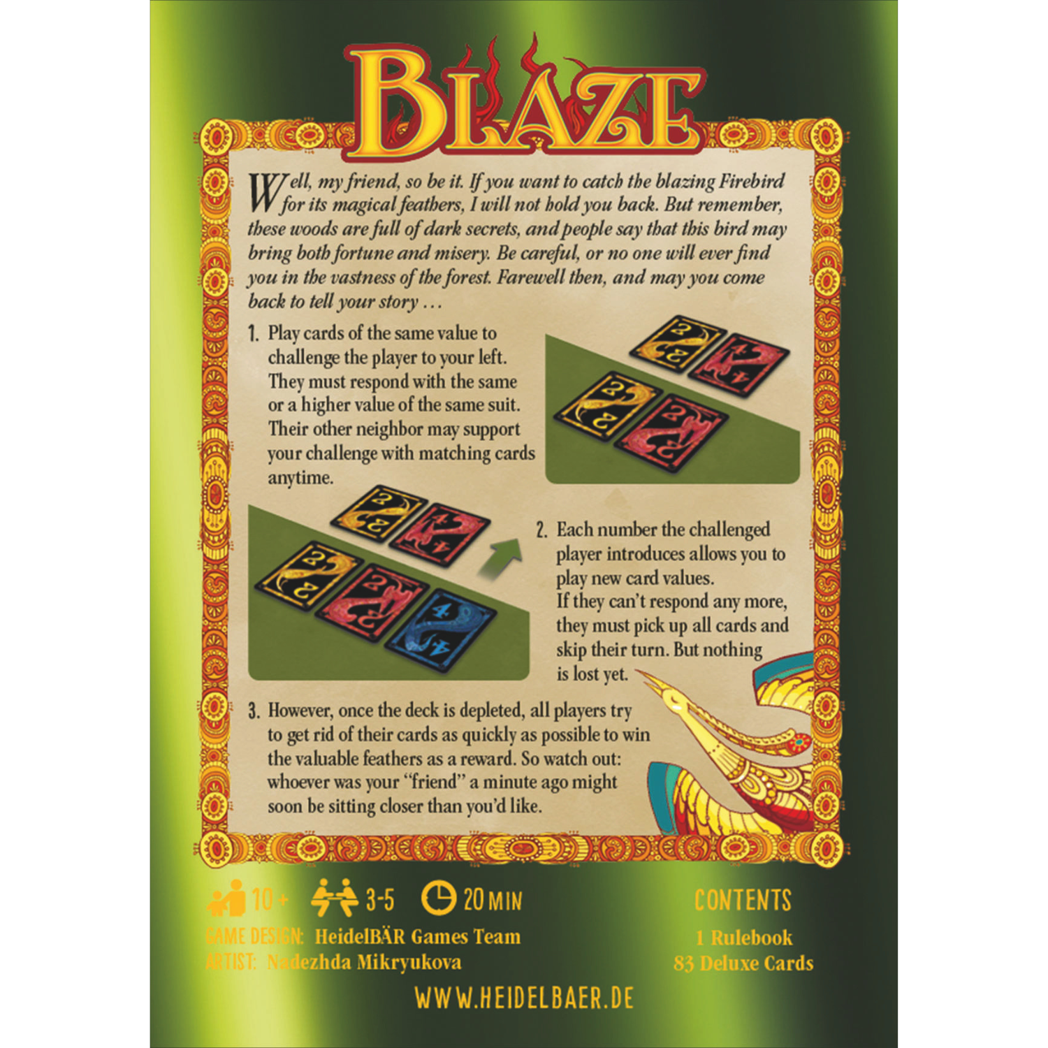 Blaze Family Card Game