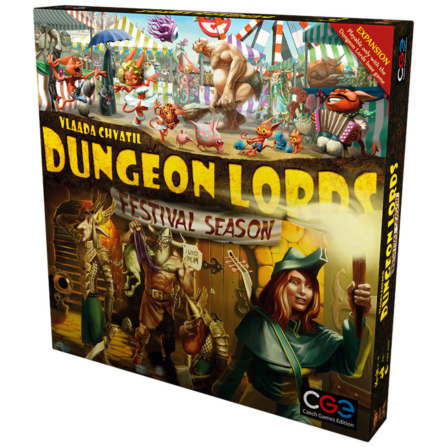 Dungeon Lords Festival Season Strategy Board Game