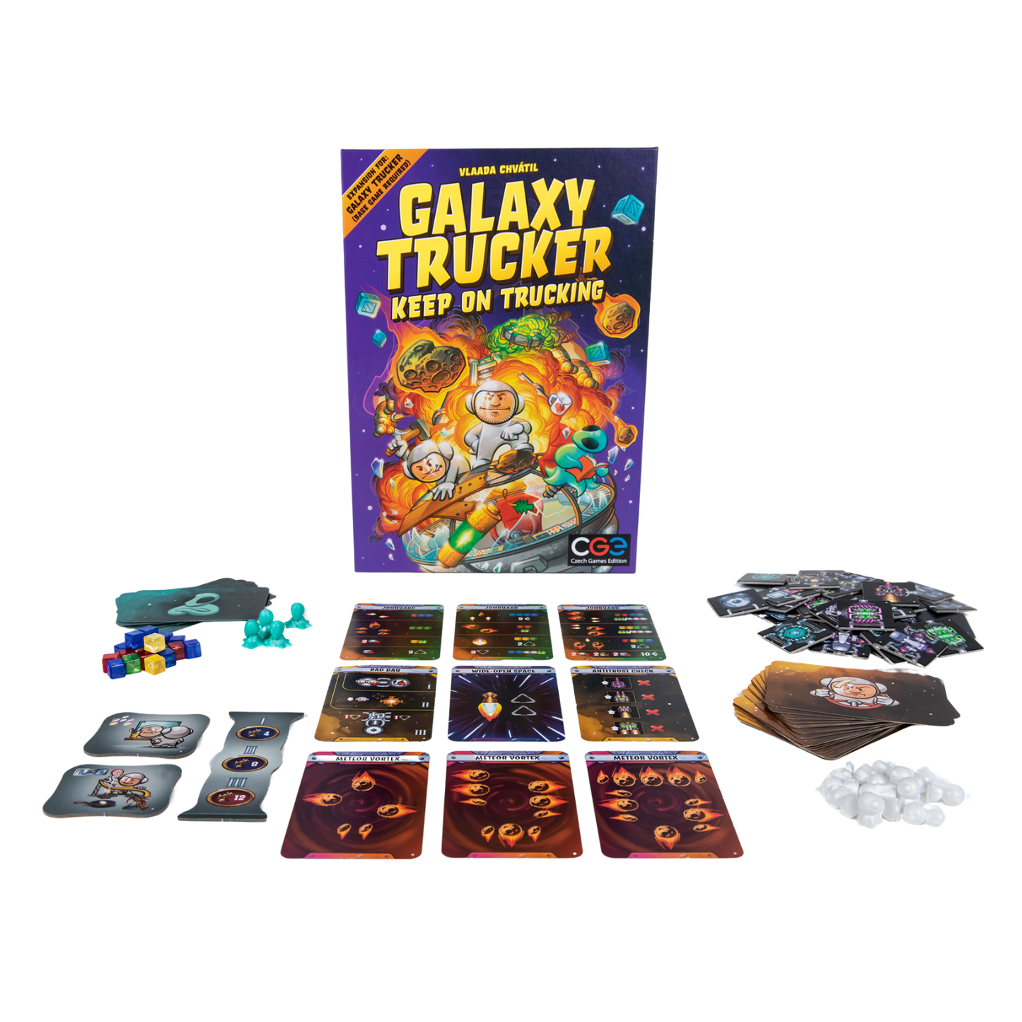 Galaxy Trucker Keep on Trucking Real-Time Tile Placement Board Game
