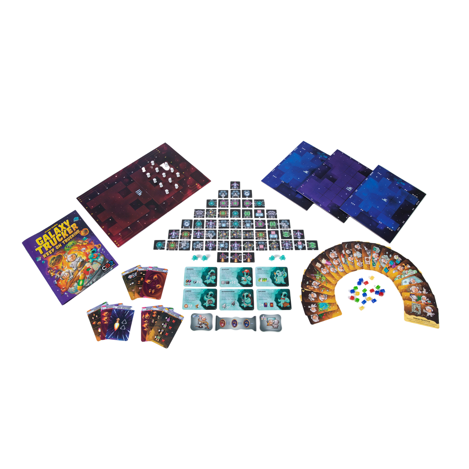 Galaxy Trucker Keep on Trucking Real-Time Tile Placement Board Game