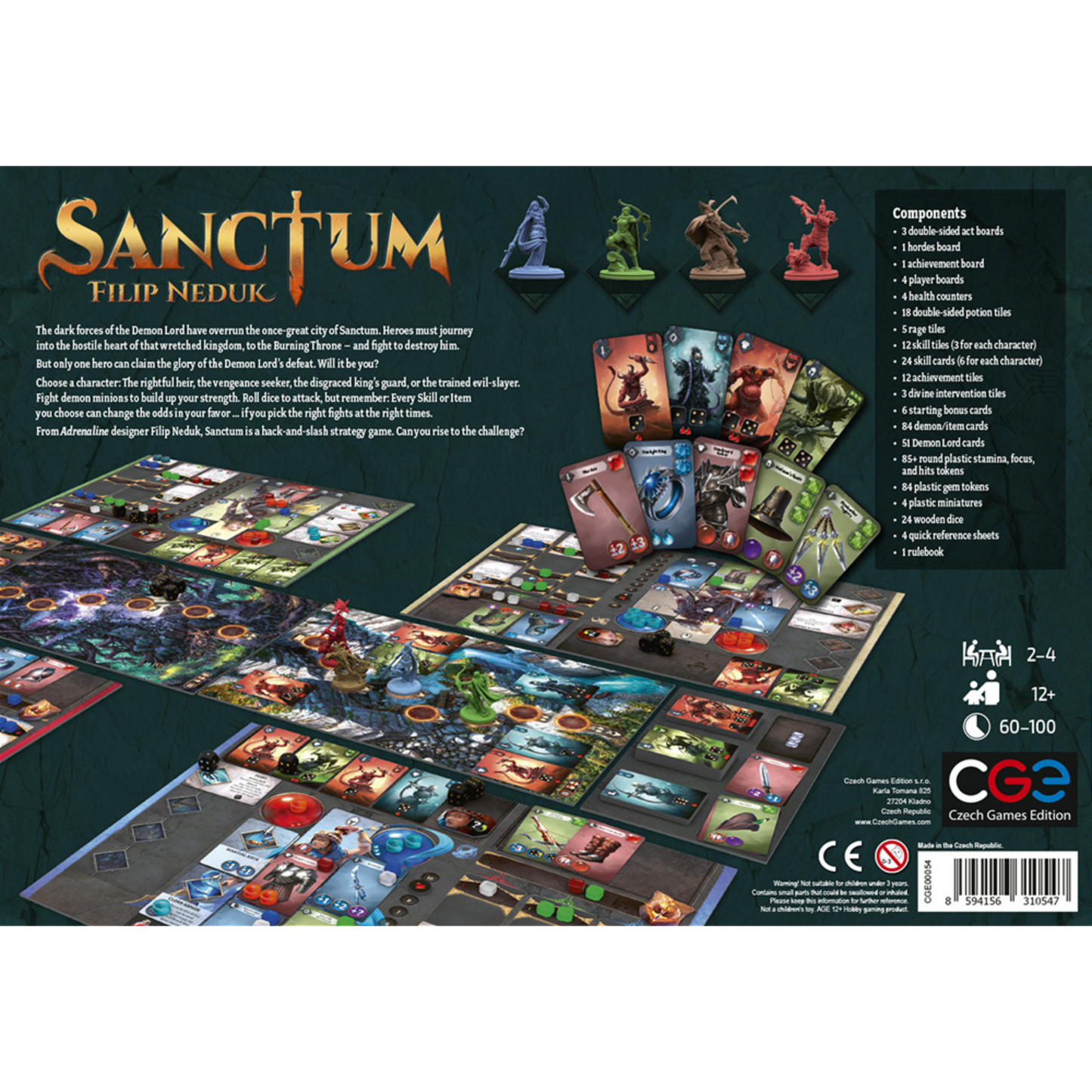 Sanctum Adventure Fantasy Strategy Board Game