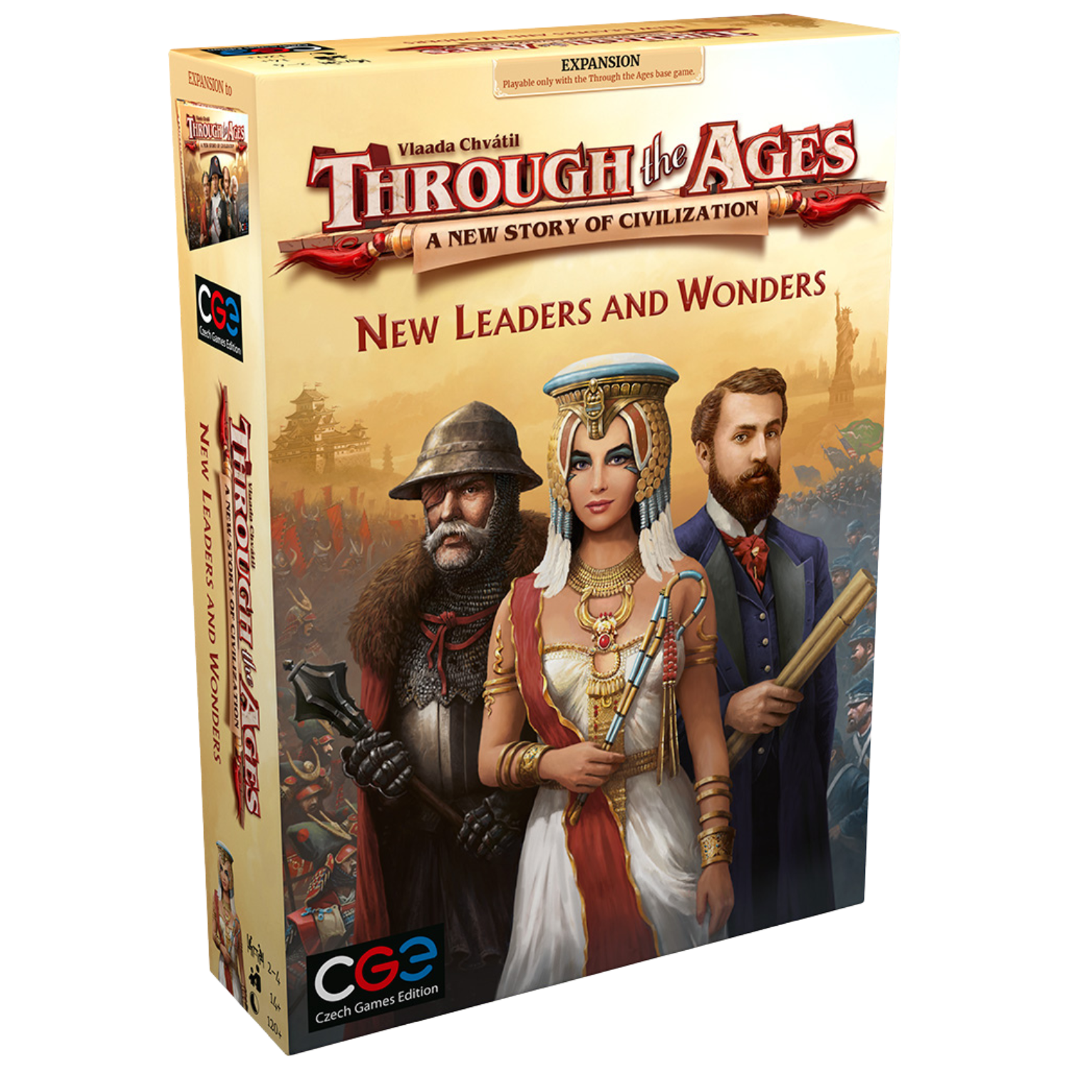Through the Ages New Leaders and Wonders Expansion Strategy Board Game
