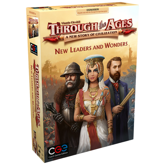 Through the Ages New Leaders and Wonders Expansion Strategy Board Game