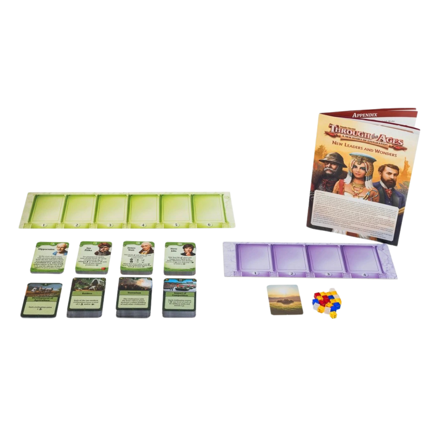 Through the Ages New Leaders and Wonders Expansion Strategy Board Game