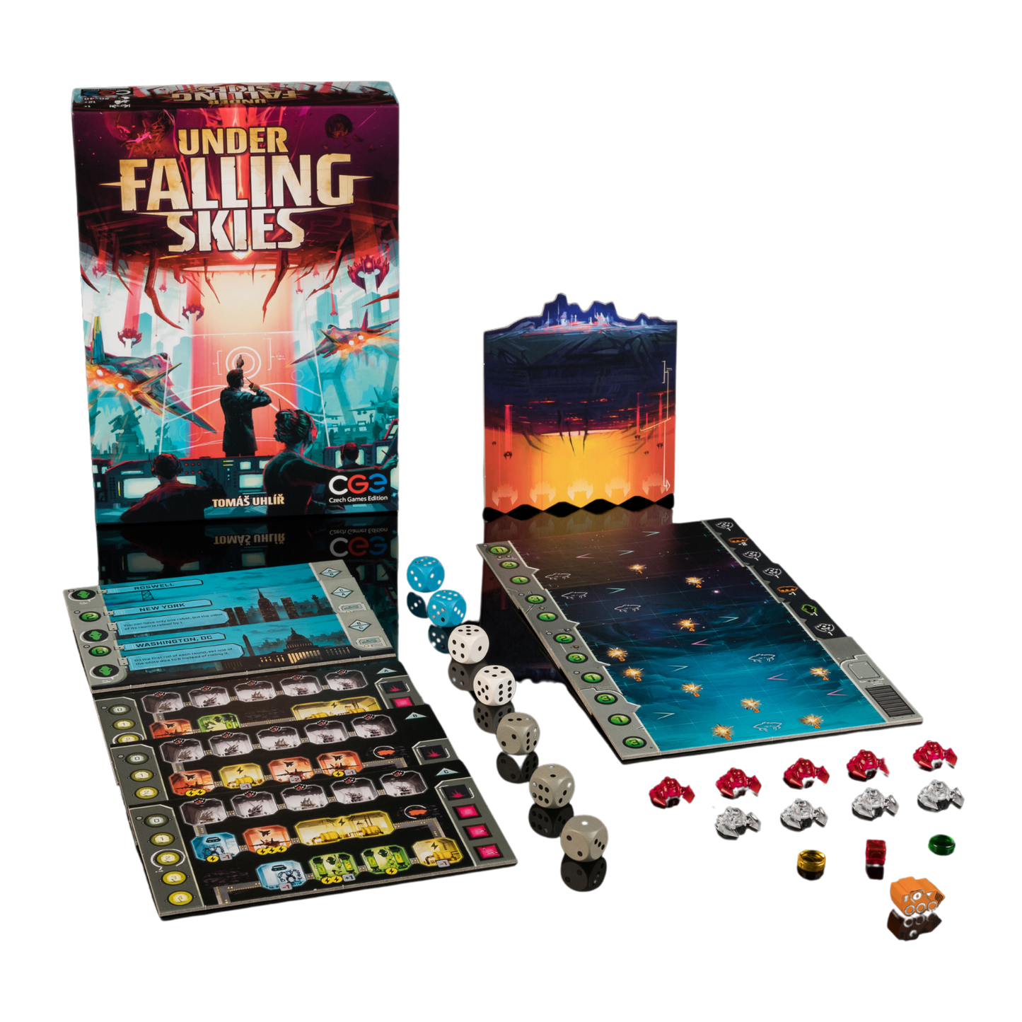 Under Falling Skies Solo Dice Strategy Game